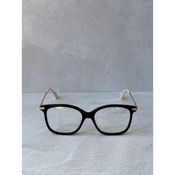 NEW Gucci GG0512O Square Eyeglasses Frames in Black Gold main image 6